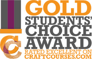 Gold students choice award: rated excellent on craftcourses.com