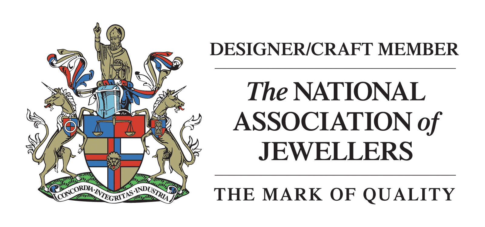 Designer/craft member of the National Association of Jewellers. The mark of quality.