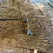 London blue topaz-gold-earrings-art deco-blue-arrow-side-sandrakernsjewellery London blue topaz-gold-earrings-art deco-blue-arrow-side-sandrakernsjewellery