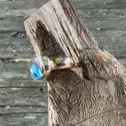 australian-boulder opal-silver-ring-blue-side-sandrakernsjewellery australian-boulder opal-silver-ring-blue-side-sandrakernsjewellery