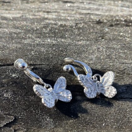 butterfly-silver-studs-earrings-clip on-pretty-sandrakernsjewellery