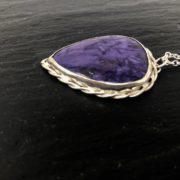 cheroite-pear-drop-plaited-sterling-silver-pendant-side-sandrakernsjewellery