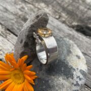 citrine-double-silver-ring-bees-engraved-quirky-sandrakernsjewellery