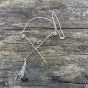 cross-tassel-garnet-necklace-sterling silver-top-sandrakernsjewellery