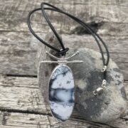 didentric-opal-asian style-pendant-silver-leaf-imprint-side-sandrakernsjewellery