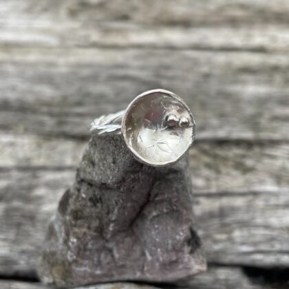 dome-ring-sterling silver-twisted shank-sandrakernsjewellery