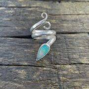 ethiopian-opal-spiral-ring-long point-swirl-silver-sandrakernsjewellery