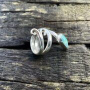 ethiopian-opal-spiral-ring-long point-swirl-top-silver-sandrakernsjewellery