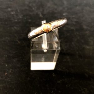 hammered-silver-ring-gold-bobble-sandrakernsjewellery