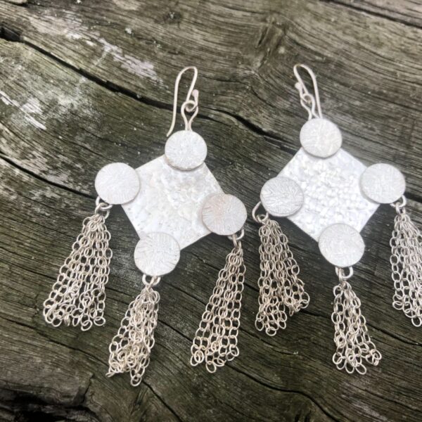 hammered-tassel-earrings-sandrakernsjewellery