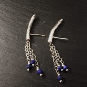 hammered-tube-lapis-earrings-side-sandrakernsjewellery