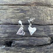 heart-hammered-earrings-stud-silver-sandrakernsjewellery