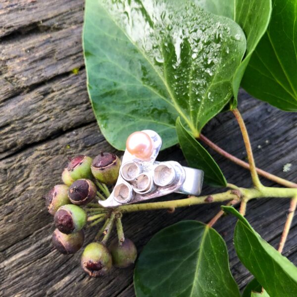 heart-hollow-silver-puffed-pendant-textured-sandrakernsjewellery