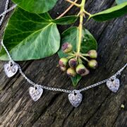 hearts-necklace-silver-textured-back-sandrakernsjewellery