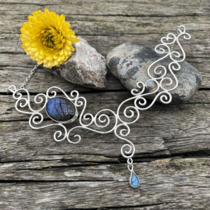 labradorite-silver-curly-blue-sandrakernsjewellery.com