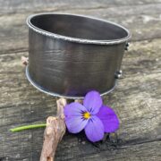 lily imprint-sterling silvr-bangle-patina-bobbles-high-sandrakernsjewellery