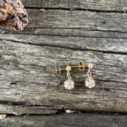 moissanite-earrings-9ct gold-claw set-basket-top-sandrakernsjewellery moissanite-earrings-9ct gold-claw set-basket-top-sandrakernsjewellery