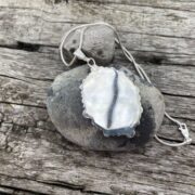 moss agate-sterling silver-bobble pendant-sandrakernsjewellery