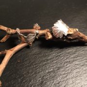 oakleaf-small-earrings-plain-stud-front-1-sandrakernsjewellery