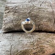 opal-blue-heavy-twist-silver-ring-sandrakernsjewellery opal-blue-heavy-twist-silver-ring-sandrakernsjewellery