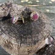 ruby-cufflinks-red-silver-whale tail-sandrakernsjewellery