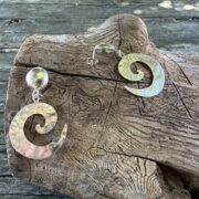 silver-earrings-spiral-large-hammered-separate-sandrakernsjewellery silver-earrings-spiral-large-hammered-separate-sandrakernsjewellery