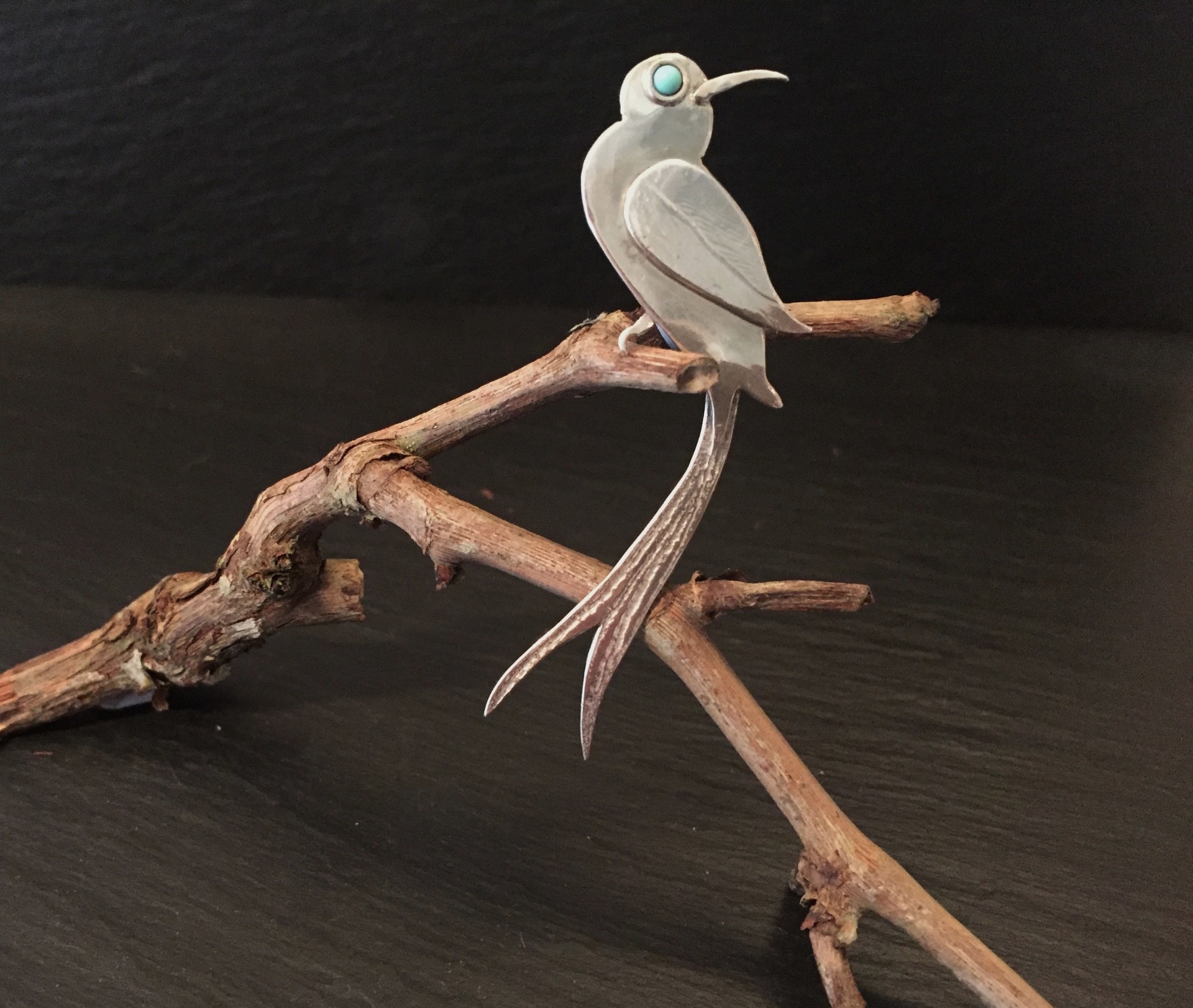 Sugarbird brooch - Sandra Kerns Jewellery